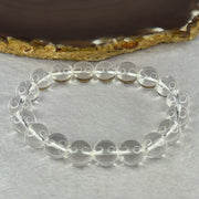 Natural Clear Quartz Bracelet 天然白水晶手链 30.51g 17cm 10.6mm 19 Beads - Huangs Jadeite and Jewelry Pte Ltd