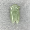 Type A Green Wuji Grey Jadeite Cicada 5.10g 15.5 by 30.8 by 7.2mm - Huangs Jadeite and Jewelry Pte Ltd