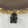 Type A Opaque Black Omphasite Dinosaur Pendant / Charm A货墨翠恐龙牌 8.59g 21.9 by 13.9 by 14.9 mm - Huangs Jadeite and Jewelry Pte Ltd