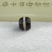 Natural Powerful Tibetan Old Oily Agate 1 Line Medicine Dzi Bead Heavenly Master (Tian Zhu) 3.03g 12.8 by 11.3mm - Huangs Jadeite and Jewelry Pte Ltd
