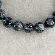 Certified Very Good Grade Natural Blue Pietersite Beads Bracelet 20.799g 15.5cm 9.3mm 21Beads - Huangs Jadeite and Jewelry Pte Ltd