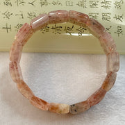Natural Sunstone Bracelet 49.76g 17.5cm 18.0 by 13.0 by 6.6mm 15 pcs - Huangs Jadeite and Jewelry Pte Ltd