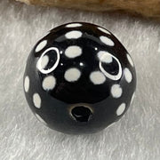 Natural Powerful Tibetan Old Oily Agate 50 Eyes Dzi Bead Heavenly Master (Tian Zhu) 五十眼天诛 1.43g 10.2 by 10.3mm - Huangs Jadeite and Jewelry Pte Ltd