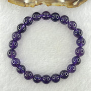 Good Grade Natural Amethyst Bracelet 23.02g 16.5cm 9.1mm 22 Beads - Huangs Jadeite and Jewelry Pte Ltd