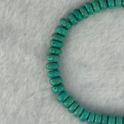 Natural Turquoise Abacus Donut Beads Bracelet 9.28g 15.5cm 6.0mm 58 Beads - Huangs Jadeite and Jewelry Pte Ltd