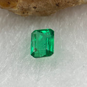 Natural Colombia Vivid Green Emerald (Beryl) Cut-Cornered Rectangular Step cut 0.48ct 5.6 by 4.2 by 2.6mm - Huangs Jadeite and Jewelry Pte Ltd