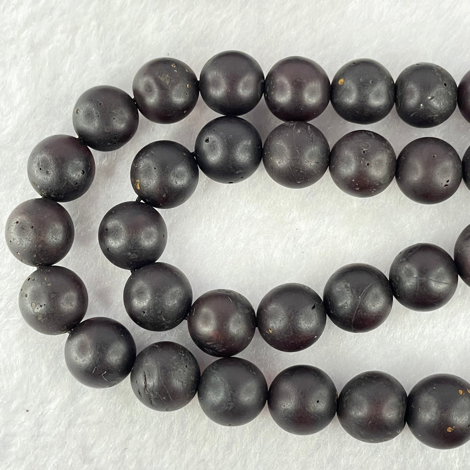 Natural Dark Red Medicine Amber Beads Necklace 天然红药琥珀项链 51.49g 68cm 90.0 - 15.6mm 71 Beads - Huangs Jadeite and Jewelry Pte Ltd