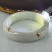 Type A Faint Green Lavender with Reddish Brown Patches Jadeite Bangle Internal Diameter 58.5mm 81.87g 16.6 by 8.9mm (Close to Perfect) - Huangs Jadeite and Jewelry Pte Ltd