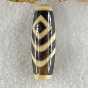 Natural Powerful Tibetan Old Oily Water Pattern One Eye Vajra With Nectar Vessel Treasure Bottle Agate Bead Heavenly Master (Tian Zhu) 天珠 8.83g 38.0 by 12.3mm - Huangs Jadeite and Jewelry Pte Ltd