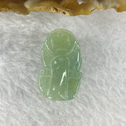 Type A Jelly Light Green Jadeite Pixiu Pendent A货浅绿色翡翠貔貅牌 7.46g 23.0 by 14.0 by 13.5 mm - Huangs Jadeite and Jewelry Pte Ltd