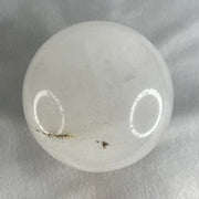 Natural Milky White Quartz Crystal Sphere Ball with Wooden Stand 1,706.3g 103.0 by 130.0mm - Huangs Jadeite and Jewelry Pte Ltd