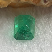 Natural Colombia Green Emerald (Beryl) Cut-Cornered Rectangular step cut 0.81ct 6.6 by 4.6 by 3.5mm - Huangs Jadeite and Jewelry Pte Ltd