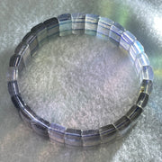 Good Grade Natural Labradorite Shou Pai Bracelet 27.816g 17.5cm 11.9 by 7.6mm 27pcs - Huangs Jadeite and Jewelry Pte Ltd