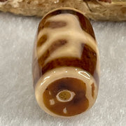Natural Powerful Tibetan Old Oily Agate Patina Guiren Tairen Human Dzi Bead Totem Amulet Heavenly Master (Tian Zhu) 贵人天诛 4.70g 19.9 by 11.4mm - Huangs Jadeite and Jewelry Pte Ltd