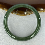 Type A Dark Full Green Jadeite Bangle Internal Diameter 56.1mm 46.59g 11.8 by 7.7mm (Very Slight Internal Line) - Huangs Jadeite and Jewelry Pte Ltd