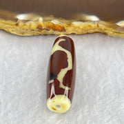 Natural Powerful Tibetan Old Oily Agate Ruyi Dzi Bead Heavenly Master (Tian Zhu) 如意天珠 8.64g 37.8 by 12.1mm - Huangs Jadeite and Jewelry Pte Ltd