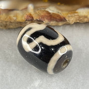 Natural Powerful Tibetan Old Oily Agate Double Bodhi Tree Dzi Bead Heavenly Master (Tian Zhu) 菩提树天珠 4.35g 17.4 by 12.9mm - Huangs Jadeite and Jewelry Pte Ltd