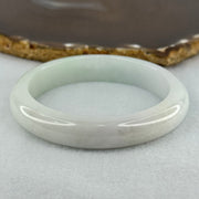 Type A Faint Lavender and Faint Green Jadeite Bangle Internal Diameter 58.5mm 58.12g 12.7 by 8.4mm (Internal Line) - Huangs Jadeite and Jewelry Pte Ltd