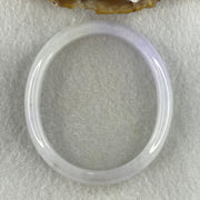 Natural Type A Bright Lavender with Light Green Jadeite Oval Bangle 32.80g Inner Diameter 54.3mm 11.6 by 6.0mm (Internal Line) - Huangs Jadeite and Jewelry Pte Ltd