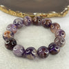 Natural Amethyst Phantom Quartz Bracelet 70.26g 15.4 mm 14 Beads - Huangs Jadeite and Jewelry Pte Ltd