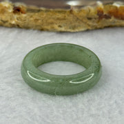 Type A Green Jadeite Ring 4.05g 6.0 by 3.9mm US7 HK15.5 (Slight External Line) - Huangs Jadeite and Jewelry Pte Ltd