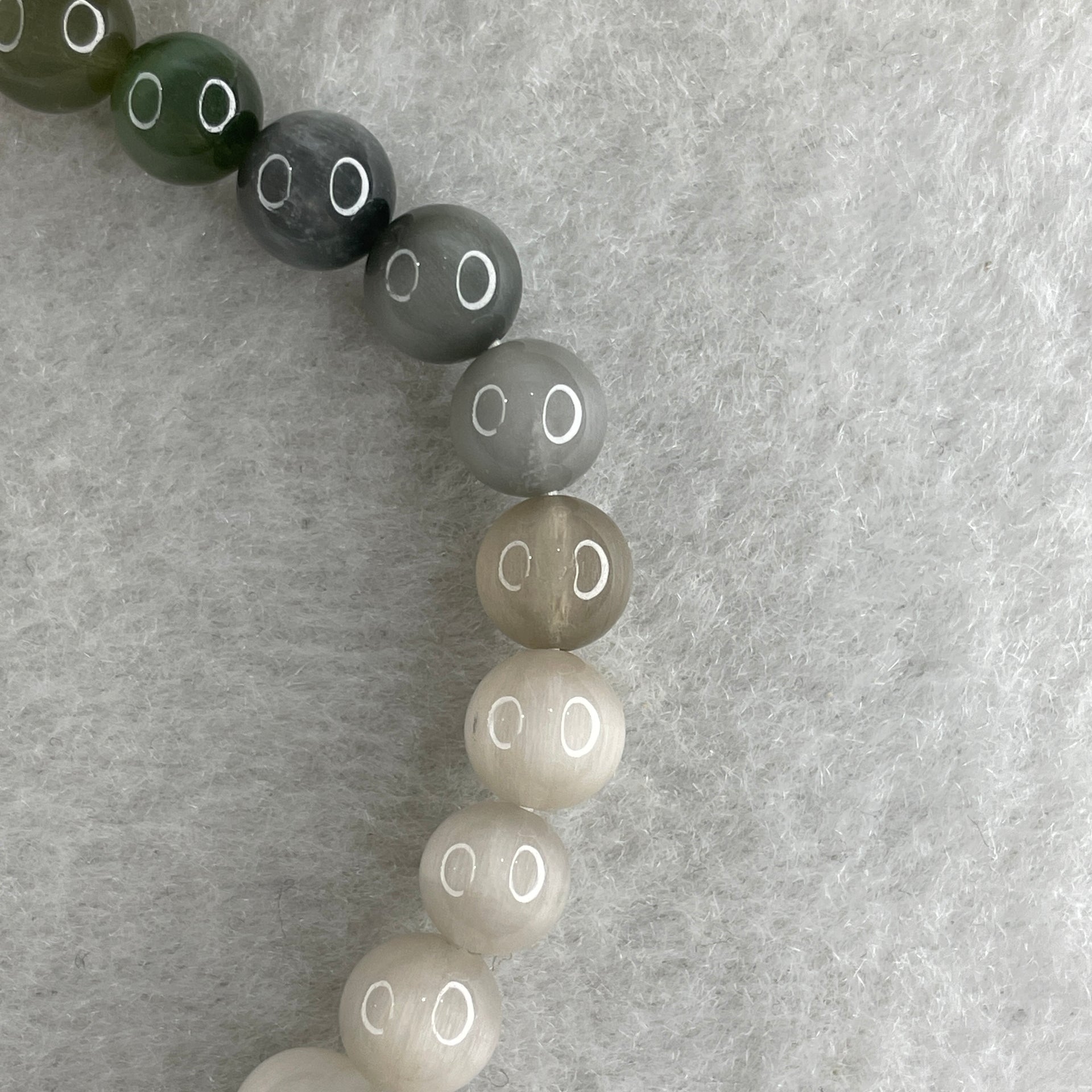 Good Grade Natural Muti Color Rabbit Hair Rutilated Quartz Beads Bracelet 11.15g 15.5cm 6.9mm 27 Beads - Huangs Jadeite and Jewelry Pte Ltd