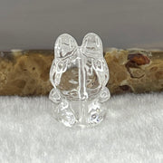 Natural Clear Quartz Labubu Charm Display 3.68g 19.2 by 12.5 by 11.3mm - Huangs Jadeite and Jewelry Pte Ltd