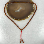 Natural Blood Red Amber Beads Necklace 天然血珀项链 13.66g 52cm 6.2mm 108 Beads - Huangs Jadeite and Jewelry Pte Ltd