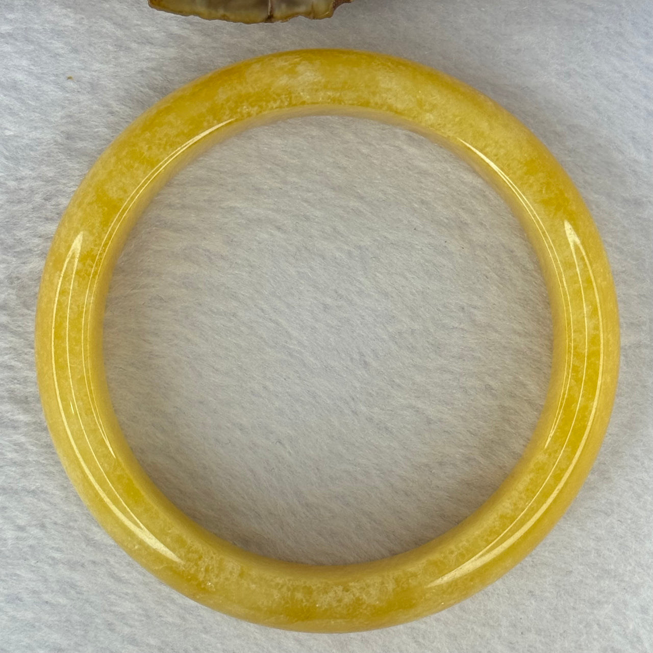 Yellow Quartzite Jade Bangle 天山玉手镯 Internal Diameter 62.6mm 74.70g 18.1 by 8.8mm - Huangs Jadeite and Jewelry Pte Ltd