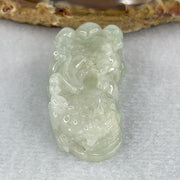 Special Natural Type A Light Green Jadeite Male Pixiu Pendant 20.74g 40.7 by 19.9 by 12.4mm - Huangs Jadeite and Jewelry Pte Ltd