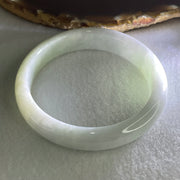 Type A Light Blueish Green Jadeite Bangle 48.62g Inner Diameter 56.7mm 12.5 by 7.3mm (Internal Line) - Huangs Jadeite and Jewelry Pte Ltd