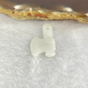Type A faint Green Lavender Jadeite Axe 2.15g 25.1mm by 15mm by 3.2mm - Huangs Jadeite and Jewelry Pte Ltd