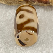 Natural Powerful Tibetan Old Oily Agate Patina Guiren Tairen Human Dzi Bead Totem Amulet Heavenly Master (Tian Zhu) 贵人天诛 4.54g 18.9 by 11.7mm - Huangs Jadeite and Jewelry Pte Ltd