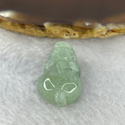 Type A Jelly Light Green Jadeite Pixiu Pendent A货浅绿色翡翠貔貅牌 9.08g 24.0 by 16.8 by 12.2 mm - Huangs Jadeite and Jewelry Pte Ltd