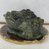 Natural Labradorite 3 Legged Toad 1,140.9g 123.0 by 96.5 by 69.7 mm - Huangs Jadeite and Jewelry Pte Ltd