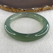 Natural Icy Green Agate Bangle 45.79g Internal Diameter 55.5mm 10.7 by 10.9mm (Perfect) - Huangs Jadeite and Jewelry Pte Ltd