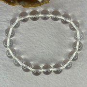 Natural Clear Quartz Bracelet 天然白水晶手链 30.51g 17cm 10.6mm 19 Beads - Huangs Jadeite and Jewelry Pte Ltd