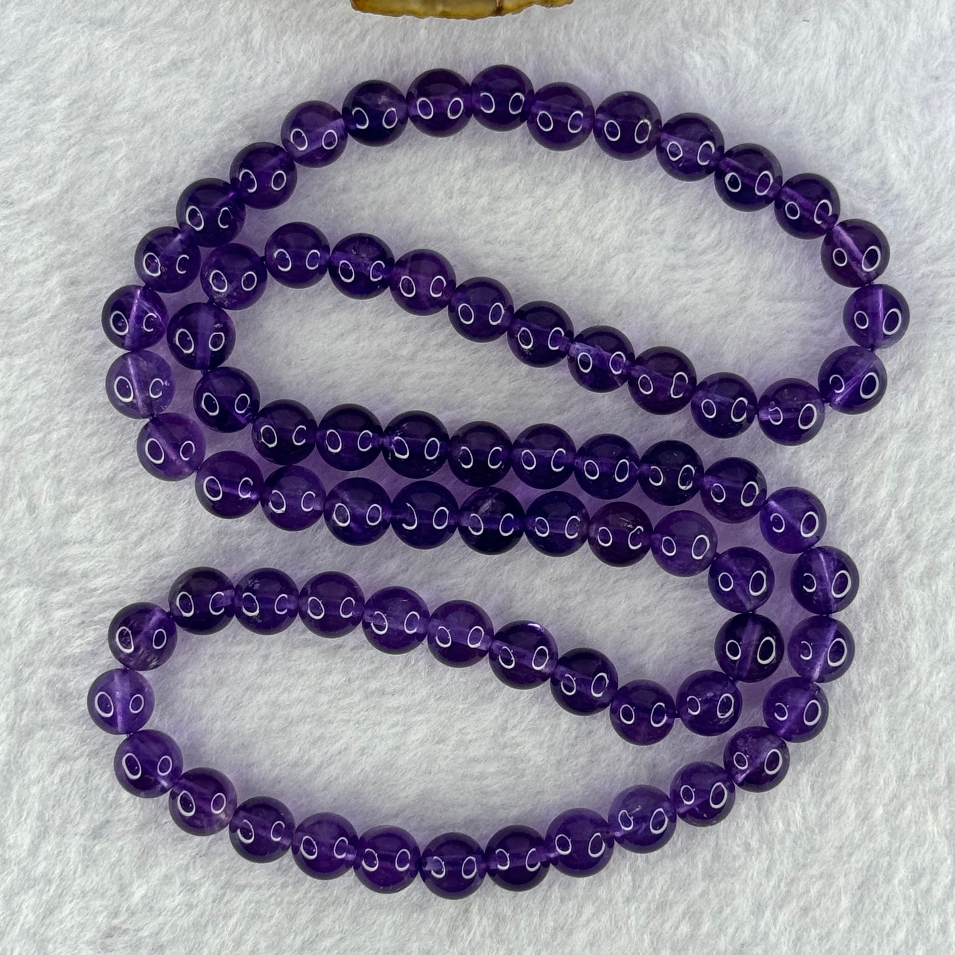 Good Grade Natural Amethyst Necklace 40.44g 52cm 7.3mm 79 Beads - Huangs Jadeite and Jewelry Pte Ltd