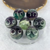 Natural Fluorite 7 Sphere Ball Set 40.50g 101.2 by 41.7mm Diameter 31.1mm 7 pcs - Huangs Jadeite and Jewelry Pte Ltd