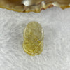 Natural Golden Rutilated Quartz Pixiu Charm/Pendent 3.78g 20.0g by 12.1 by 9.3mm - Huangs Jadeite and Jewelry Pte Ltd