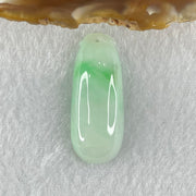 Type A Faint Lavender Green with Apple Green Vein Jadeite Melon Pendant 5.52g 31.0 by 12.4 by 7.2mm - Huangs Jadeite and Jewelry Pte Ltd