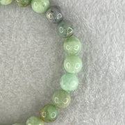 Natural Green Serpentine Beads Bracelet 21.40g 16.5cm 8.7mm 23Beads - Huangs Jadeite and Jewelry Pte Ltd