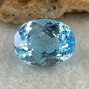 Natural Sky Blue Topaz Oval Shape 11.63ct 14.5 by 11.3 by 8.4mm - Huangs Jadeite and Jewelry Pte Ltd
