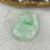 Type A Light Green with Lavender and Bright Green Patch Jadeite Hulu Pendent 12.06g 41.6 by 27.4 by 7.2mm - Huangs Jadeite and Jewelry Pte Ltd