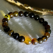 Natural Mixed Amber Beads Bracelet 7.82g 15.5cm 8.7mm 22 Beads - Huangs Jadeite and Jewelry Pte Ltd
