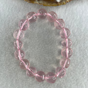 Natural Rose Quartz Beads Bracelet 32.08g 14.5cm 11.4mm 17 Beads - Huangs Jadeite and Jewelry Pte Ltd