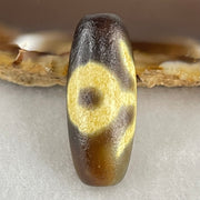 Natural Powerful Tibetan Old Oily Agate Patina Guiren Tairen Human Dzi Bead Totem Amulet Heavenly Master (Tian Zhu) 贵人天诛 5.37g 28.3 by 11.6mm - Huangs Jadeite and Jewelry Pte Ltd
