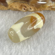 Natural Powerful Tibetan Old Oily Agate Tiger Tooth Daluo Dzi Bead Heavenly Master (Tian Zhu) 虎呀天诛 3.09g 20.1 by 10.3mm - Huangs Jadeite and Jewelry Pte Ltd