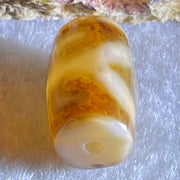 Natural Powerful Tibetan Old Oily Agate Patina Guiren Tairen Human Dzi Bead Totem Amulet Heavenly Master (Tian Zhu) 贵人天诛 4.72g 19.5 by 11.5mm - Huangs Jadeite and Jewelry Pte Ltd