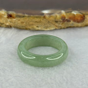Type A Green Jadeite Ring 3.97g 6.1 by 3.8mm US7 HK15.5 - Huangs Jadeite and Jewelry Pte Ltd
